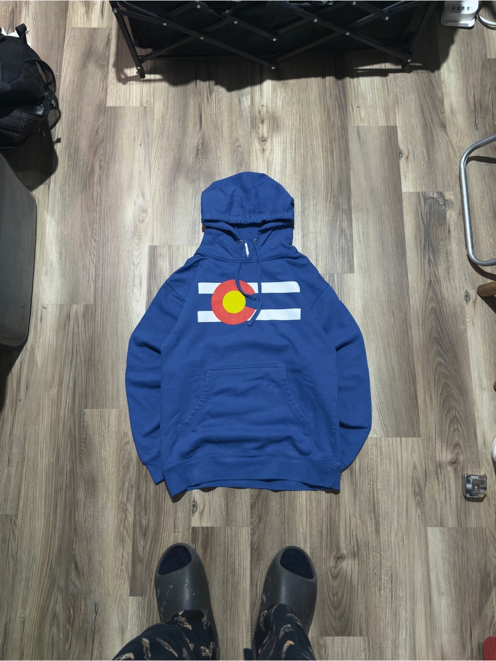 Colorado Flag Pullover Hoodie • Size M